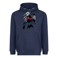 Navy VENOM ART Heavyweight Hoodie - DesigneFamous