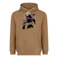 Toasted Coconut VENOM ART Heavyweight Hoodie - DesigneFamous