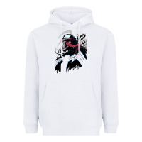 White VENOM ART Heavyweight Hoodie - DesigneFamous