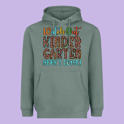 Watch Out Kindergarten Here I Come! Heavyweight Hoodie Designed By Jahusdesignshop