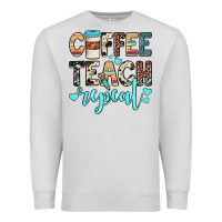 Dove Grey coffee teach repeat Premium Sweatshirt - JahusDesignShop