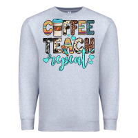 Heather Grey coffee teach repeat Premium Sweatshirt - JahusDesignShop