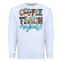 White coffee teach repeat Premium Sweatshirt - JahusDesignShop