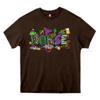 Chocolate Brown nurse mardi gras Heavy Core Tee - CowGirlArtShop