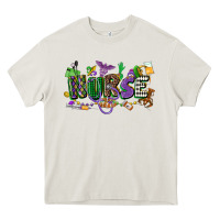 Cream nurse mardi gras Heavy Core Tee - CowGirlArtShop