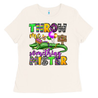 Throw Me Something Mister Mardi Gras Olivia Ladies Tee | Teevron