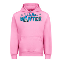 Fuchsia Pink hello winter gnomes Urban Hoodie - RanaPortraitStore