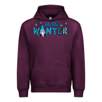 Mauve Wine hello winter gnomes Urban Hoodie - RanaPortraitStore