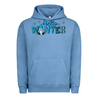 Pigment Pebble Blue hello winter gnomes Urban Hoodie - RanaPortraitStore