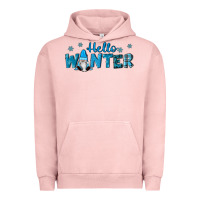 Pigment Salmon hello winter gnomes Urban Hoodie - RanaPortraitStore