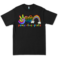 Black Peace love pride Premium Tee - CowGirlArtShop