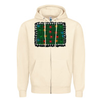 Sandshell christmas buffalo plaid and lights background Zipper Hoodie - AdoDesignShop