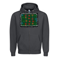Smoke christmas buffalo plaid and lights background Zipper Hoodie - AdoDesignShop