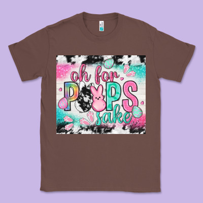Oh For Peeps Sake With Cowhide Tumbler Easter Day Classic Tee Designed By Howdyjamesfarm