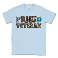 Dusty Blue armed forces day proud veteran Classic Tee - Artiststas