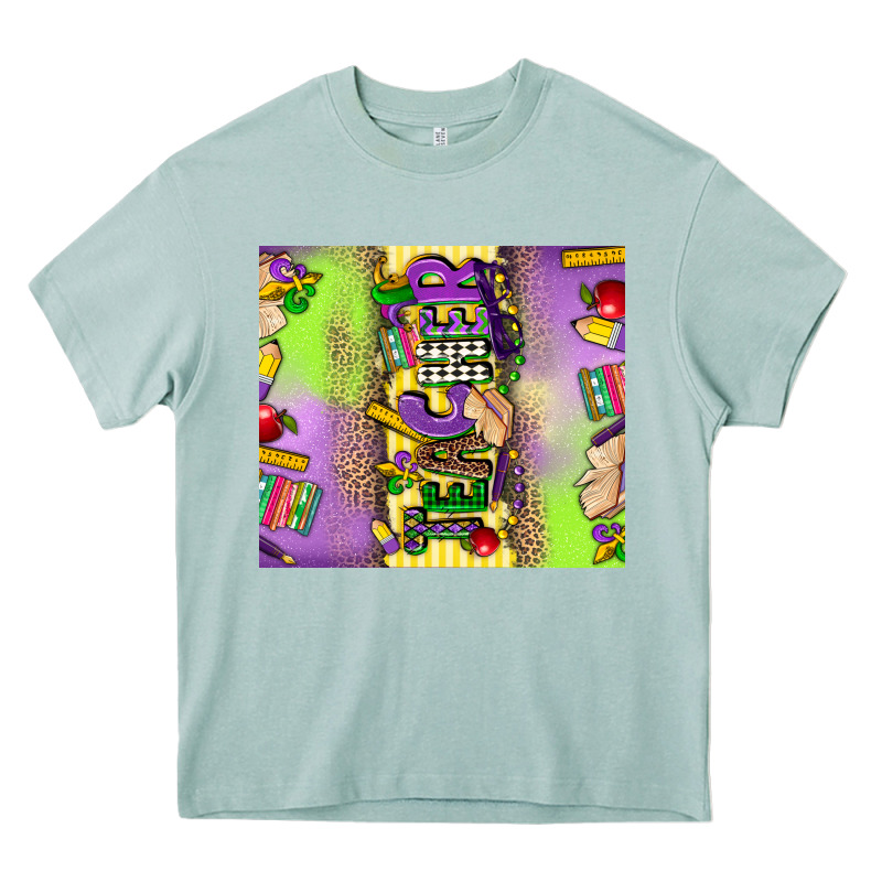 Teacher Mardi Gras Heavy Core Tee by CowGirlArtShop | Teevron