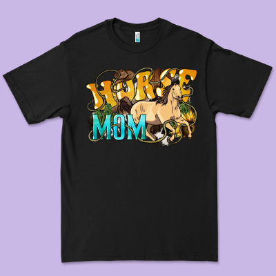 Horse Mom Rope Premium Tee Designed By Howdyjamesfarm