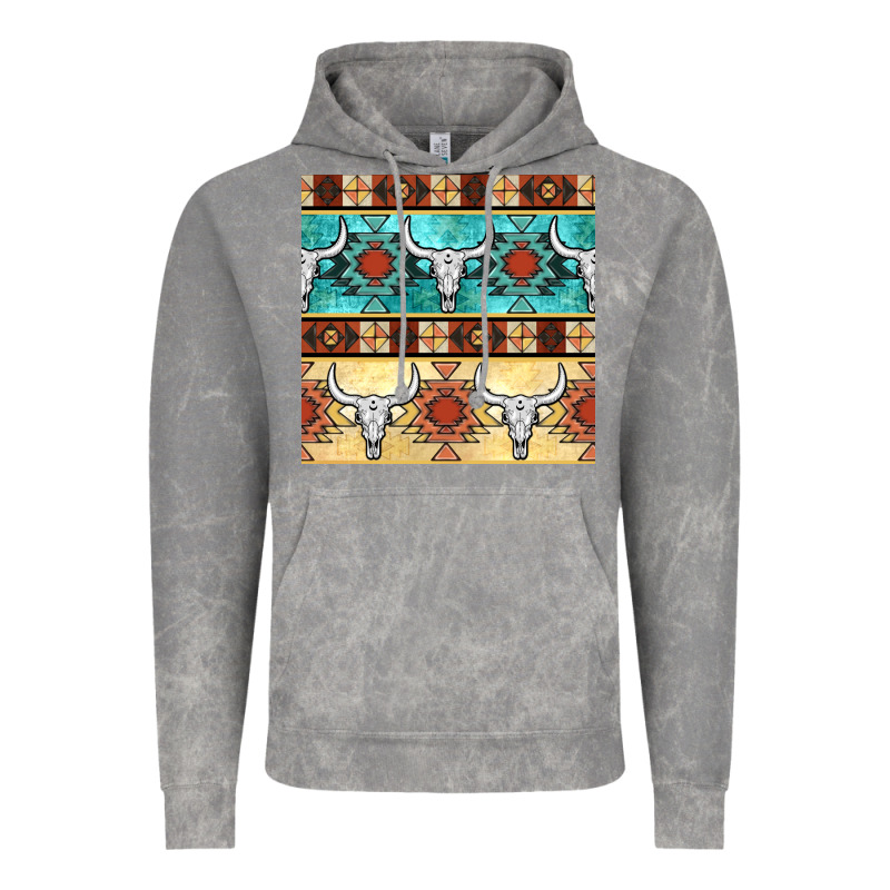 Native American Aztec Seamless Pattern 3 Vintage Hoodie by BundleAndBundleShop | Teevron