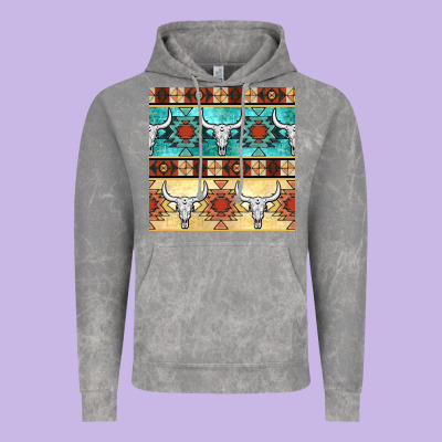 Native American Aztec Seamless Pattern 3 Vintage Hoodie Designed By Bundleandbundleshop