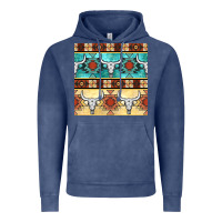 Vintage Denim native american aztec seamless pattern 3 Vintage Hoodie - BundleAndBundleShop