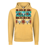 Vintage Mustard native american aztec seamless pattern 3 Vintage Hoodie - BundleAndBundleShop