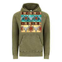Vintage Olive native american aztec seamless pattern 3 Vintage Hoodie - BundleAndBundleShop