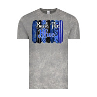 Cloud Rock Back the blue brushstrokes Vintage Tee - FaDigitalArtStudio