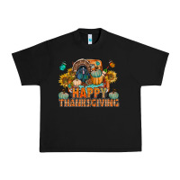 Black happy thanksgiving with truck bbs Urban Heavy Tee - BundleAndBundleShop