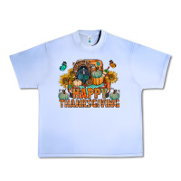 Grape Ice happy thanksgiving with truck bbs Urban Heavy Tee - BundleAndBundleShop