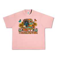 Salmon happy thanksgiving with truck bbs Urban Heavy Tee - BundleAndBundleShop