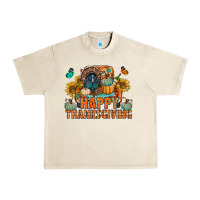 Sandshell happy thanksgiving with truck bbs Urban Heavy Tee - BundleAndBundleShop