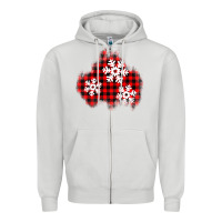Dove Grey Christmas snowflakes patch Zipper Hoodie - AdoDesignShop