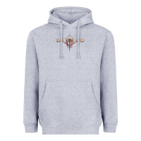 Heather Grey #diablo Heavyweight Hoodie - DesigneFamous