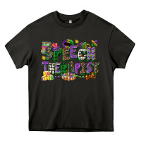 Asphalt speech therapist mardi gras cowgirl Heavy Core Tee - CowGirlArtShop