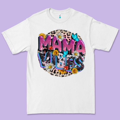 Mama Vibes Mother's Day Premium Tee Designed By Cowgirlartshop