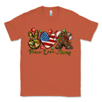 Copper Peace Love Army Christmas 4th of july Classic Tee - HowdyJamesFarm