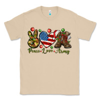 Mushroom Peace Love Army Christmas 4th of july Classic Tee - HowdyJamesFarm
