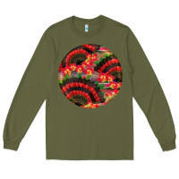 Army Green hispanic heritage month round earrings Long Sleeve Tee - BundleAndBundleShop