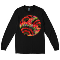 Black hispanic heritage month round earrings Long Sleeve Tee - BundleAndBundleShop