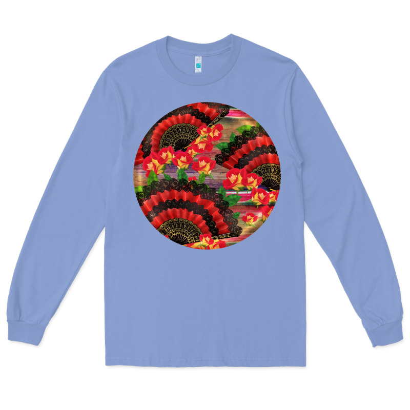 Hispanic Heritage Month Round Earrings Long Sleeve Tee by BundleAndBundleShop | Teevron