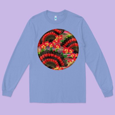 Hispanic Heritage Month Round Earrings Long Sleeve Tee Designed By Bundleandbundleshop