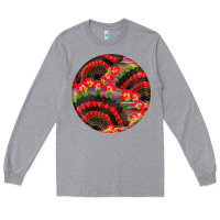 Heather Grey hispanic heritage month round earrings Long Sleeve Tee - BundleAndBundleShop