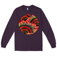 Plum hispanic heritage month round earrings Long Sleeve Tee - BundleAndBundleShop