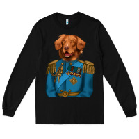 Black Golden Retriever Dog Portrait,Custom Pet Portraits,Renaissance Dog Long Sleeve Tee - RanaPortraitStore