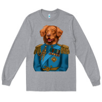 Heather Grey Golden Retriever Dog Portrait,Custom Pet Portraits,Renaissance Dog Long Sleeve Tee - RanaPortraitStore