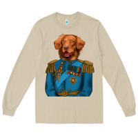 Mushroom Golden Retriever Dog Portrait,Custom Pet Portraits,Renaissance Dog Long Sleeve Tee - RanaPortraitStore