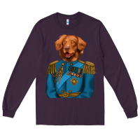 Plum Golden Retriever Dog Portrait,Custom Pet Portraits,Renaissance Dog Long Sleeve Tee - RanaPortraitStore
