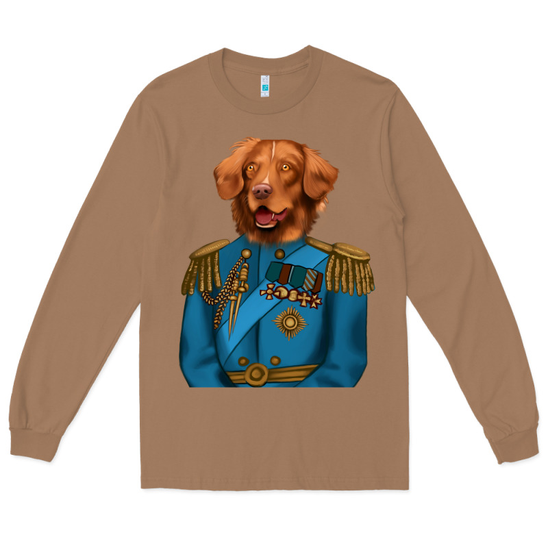Golden Retriever Dog Portrait,custom Pet Portraits,renaissance Dog Long Sleeve Tee by RanaPortraitStore | Teevron