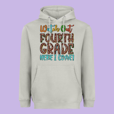Watch Out Fourth Grade Here I Come! Heavyweight Hoodie Designed By Jahusdesignshop