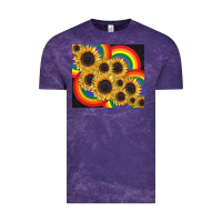 Cloud Purple Pride sunflower tumbler Vintage Tee - FaDigitalArtStudio
